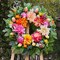 Spring Wreath 24 Inch Spring Wreaths for Front Door with Dahlia and Greenery Wreath, Spring Door Wreath for All Seasons,Spring and Summer Wreaths for Front Door Outside or Indoor